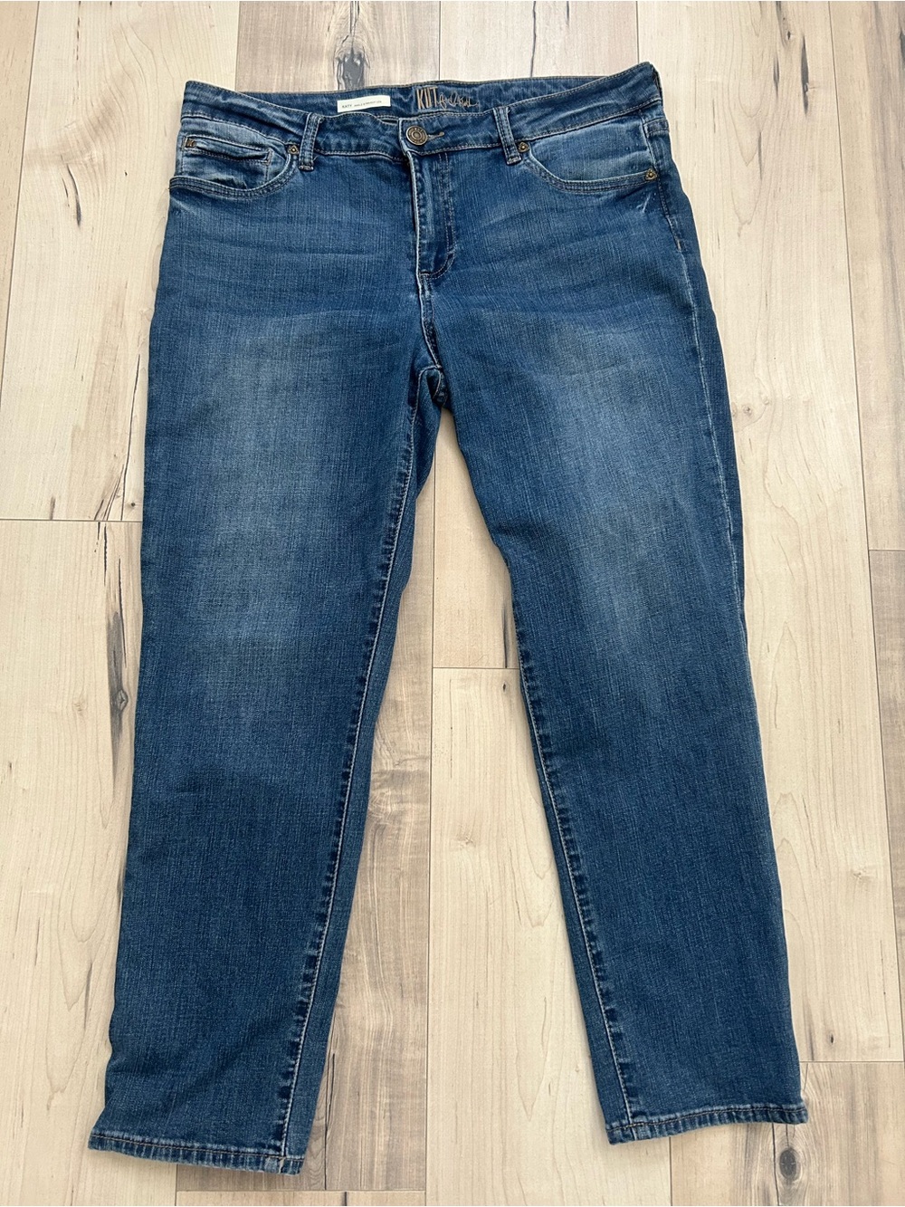 Kut from the Kloth Blue Ankle Straight Leg Jeans
